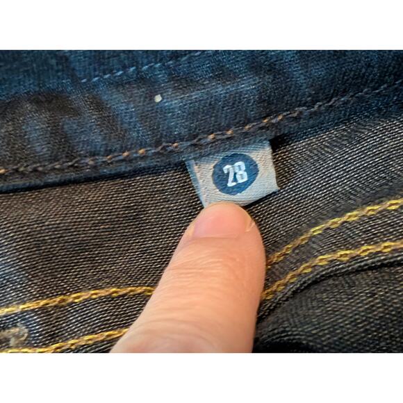 Citizens of Humanity Ava Low Rise Straight Leg Jeans - Dark Wash - Size 28 Y2K - Picture 12 of 16